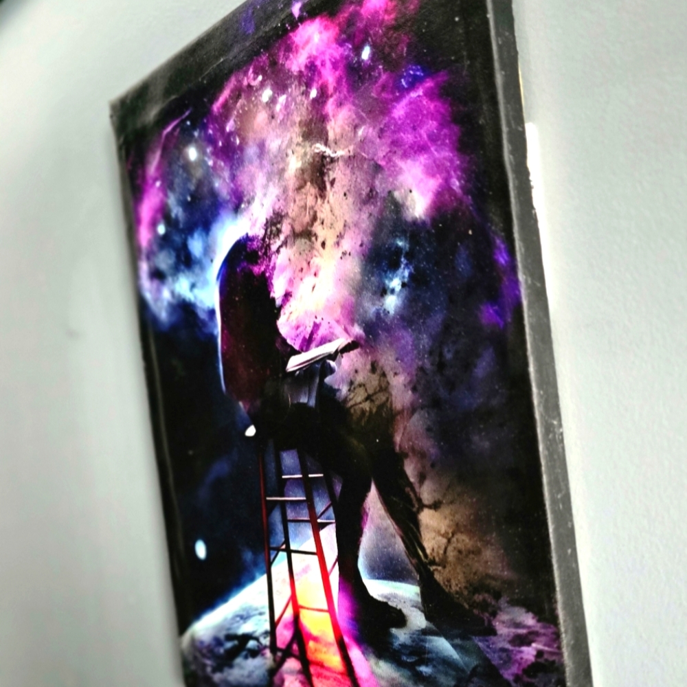 Cosmic knowledge Hand-painted 11x14 - Picture 2 of 8